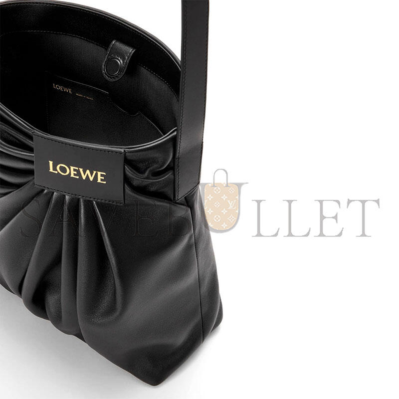 L0ew* draped tote in mellow nappa lambskin adhbdptx01-1100 (30*29*13cm)